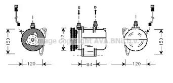 Компрессор (AVA QUALITY COOLING: BWK045)