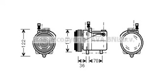 Компрессор (AVA QUALITY COOLING: BWK060)