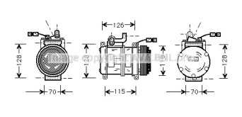 Компрессор (AVA QUALITY COOLING: BWK231)