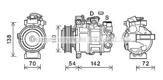 Компрессор (AVA QUALITY COOLING: BWK551)