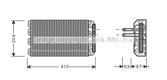 Испаритель (AVA QUALITY COOLING: BWV019)