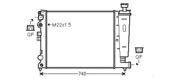 Теплообменник (AVA QUALITY COOLING: CN2077)