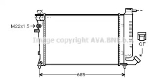 Теплообменник (AVA QUALITY COOLING: CN2123)