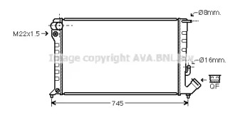 Теплообменник (AVA QUALITY COOLING: CN2151)