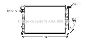 Теплообменник (AVA QUALITY COOLING: CN2198)