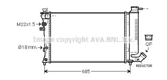 Теплообменник (AVA QUALITY COOLING: CN2199)