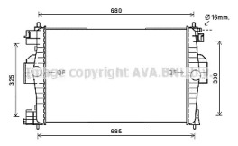 Теплообменник (AVA QUALITY COOLING: CN2280)