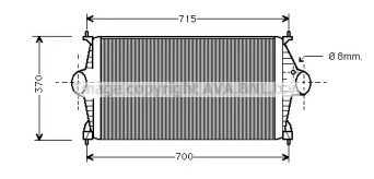 Теплообменник (AVA QUALITY COOLING: CN4043)