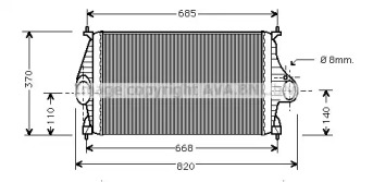 Теплообменник (AVA QUALITY COOLING: CN4050)