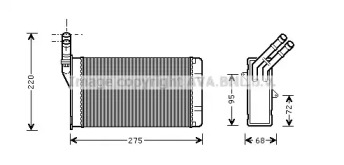 Теплообменник (AVA QUALITY COOLING: CN6055)