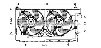 Вентилятор (AVA QUALITY COOLING: CN7516)