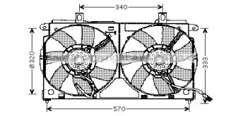 Вентилятор (AVA QUALITY COOLING: CN7523)