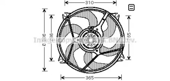 Вентилятор (AVA QUALITY COOLING: CN7530)