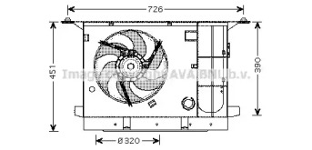 Вентилятор (AVA QUALITY COOLING: CN7537)