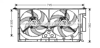 Вентилятор (AVA QUALITY COOLING: CN7543)