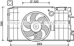 Вентилятор (AVA QUALITY COOLING: CN7548)