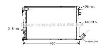 Теплообменник (AVA QUALITY COOLING: CNA2064)