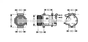 Компрессор (AVA QUALITY COOLING: CNAK255)