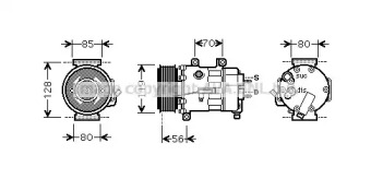 Компрессор (AVA QUALITY COOLING: CNK250)