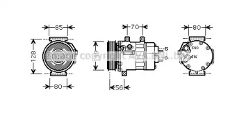 Компрессор (AVA QUALITY COOLING: CNK253)