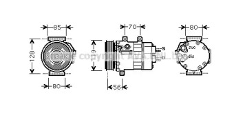 Компрессор (AVA QUALITY COOLING: CNK254)