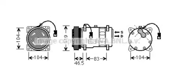 Компрессор (AVA QUALITY COOLING: CNK258)