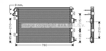 Конденсатор (AVA QUALITY COOLING: CR5078)