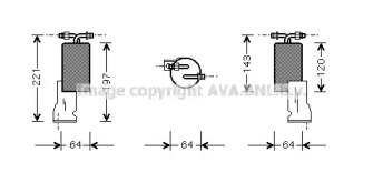 Осушитель (AVA QUALITY COOLING: CRD066)