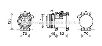 Компрессор (AVA QUALITY COOLING: CTK039)