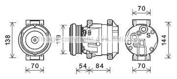 Компрессор (AVA QUALITY COOLING: CTK055)