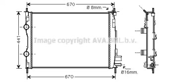 Теплообменник (AVA QUALITY COOLING: DN2287)