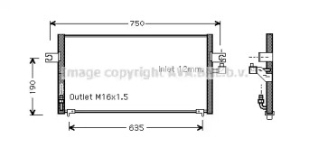 Конденсатор (AVA QUALITY COOLING: DN5212)