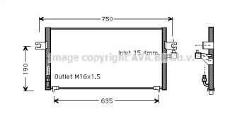 Конденсатор (AVA QUALITY COOLING: DN5243)