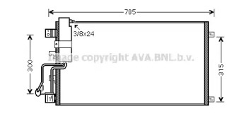 Конденсатор (AVA QUALITY COOLING: DN5283D)