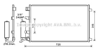 Конденсатор (AVA QUALITY COOLING: DN5420D)