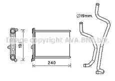 Теплообменник (AVA QUALITY COOLING: DN6417)