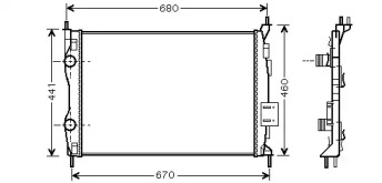 Теплообменник (AVA QUALITY COOLING: DNA2278)