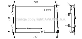 Теплообменник (AVA QUALITY COOLING: DNA2288)