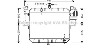 Теплообменник (AVA QUALITY COOLING: DU2041)