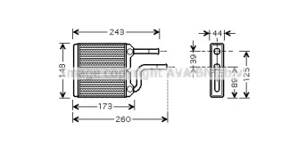 Теплообменник (AVA QUALITY COOLING: DU6059)