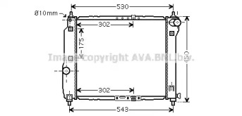 Теплообменник (AVA QUALITY COOLING: DWA2066)