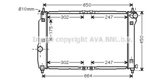 Теплообменник (AVA QUALITY COOLING: DWA2067)