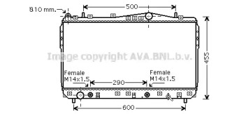 Теплообменник (AVA QUALITY COOLING: DWA2074)