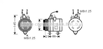 Компрессор (AVA QUALITY COOLING: DWAK079)