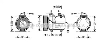 Компрессор (AVA QUALITY COOLING: DWK037)