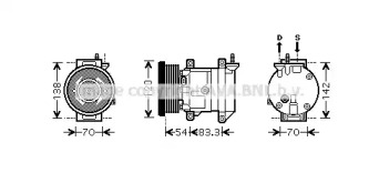 Компрессор (AVA QUALITY COOLING: DWK071)