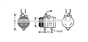 Компрессор (AVA QUALITY COOLING: DWK096)