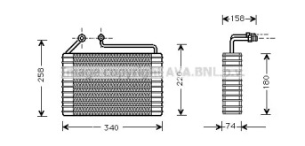 Испаритель (AVA QUALITY COOLING: DWV034)