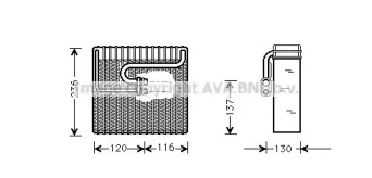 Испаритель (AVA QUALITY COOLING: DWV035)