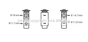 Клапан (AVA QUALITY COOLING: FD1380)